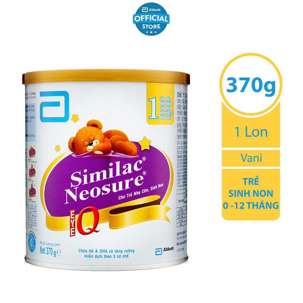 Sữa bột Similac Neosure 370g [up]