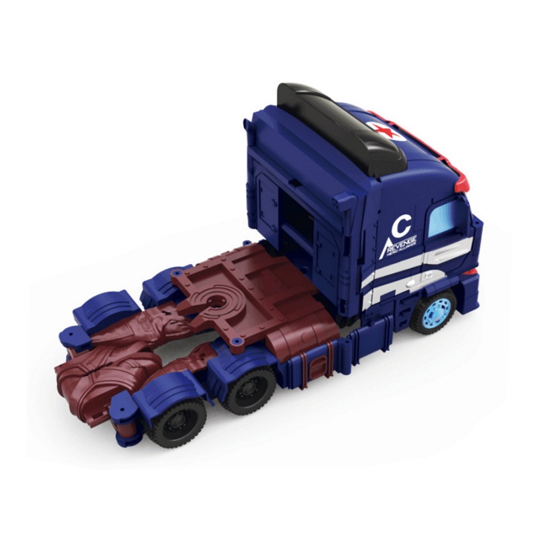 Đồ chơi robot biến hình Captain America - Mô hình siêu anh hùng Revenge League US Team 3