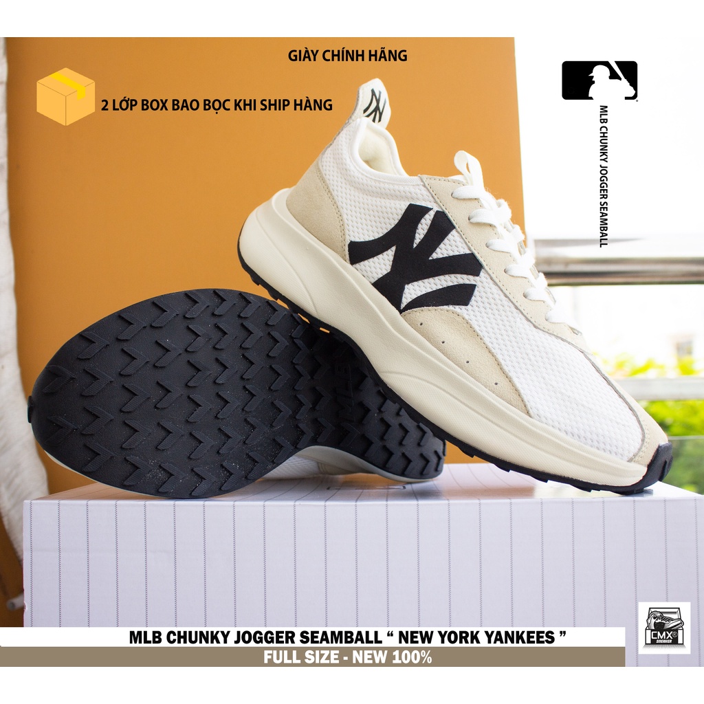 [ HÀNG CHÍNH HÃNG ] Giày MLB Chunky Jogger Seamball &quot; New York Yankees &quot;  - HÀNG CHÍNH HÃNG 100%