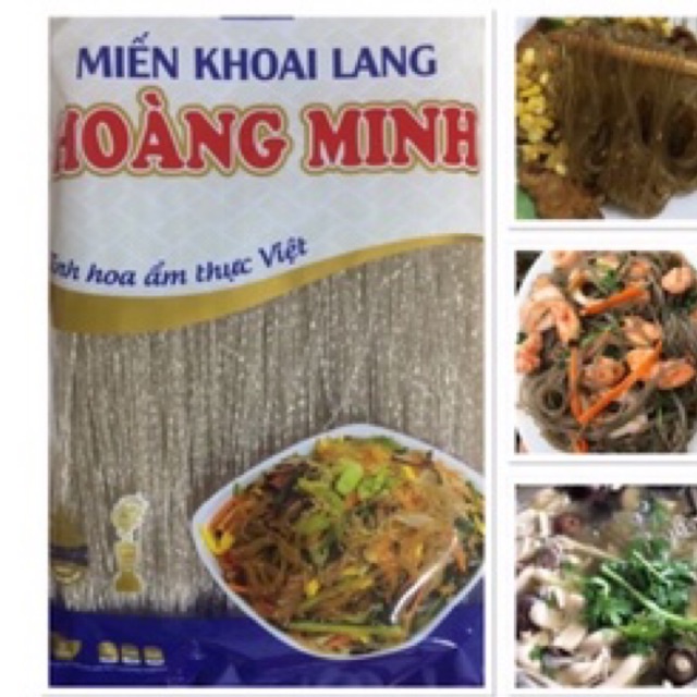 Miến khoai lang 💥CỰC NGON💥 Sợi miến tròn nhăn, dai giòn, không nát, vị thơm ngon đặc trưng.