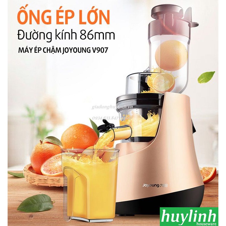 [Mã ELHAMS5 giảm 6% đơn 300K] Máy trái cây chậm Joyoung JYZ-V907 - Tặng lưới làm kem