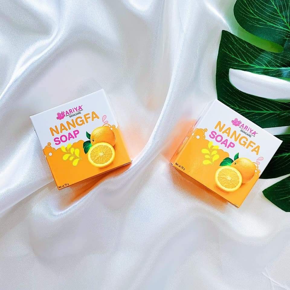 01 Cục Xà Bông Cam NANGFA SOAP ARiYA Skincare Thái Lan 70gram
