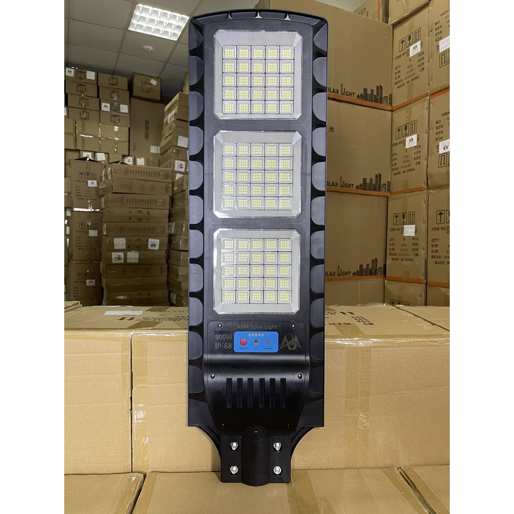 Đèn Đường Năng Lượng Mặt Trời  ABMSOLAR , Chiếu Sáng Ngoài Sân Vườn Công Suất 900w, Chống Nước IP68
