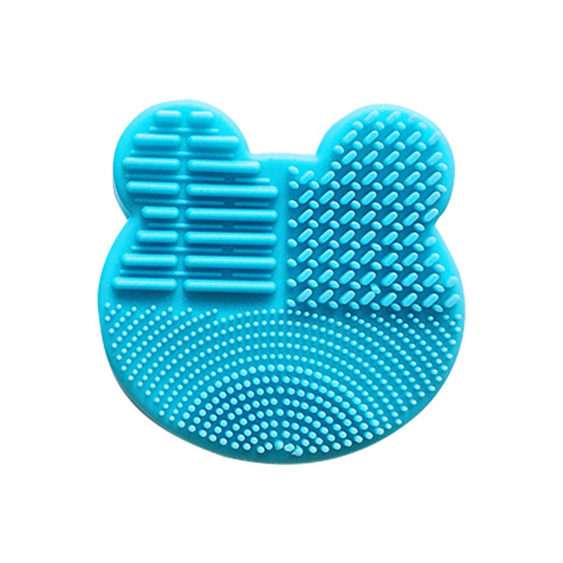 Hộp Vệ Sinh Cọ Trang Điểm Hình Gấu Tiện Lợi Cho Nữ chất liệu silicon