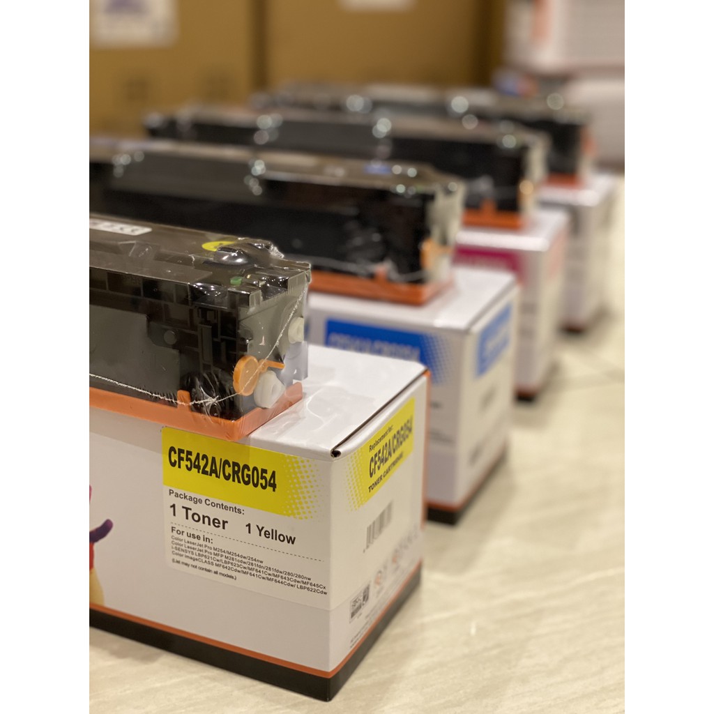 4 Hộp Mực Màu HP 542A/ Cano.n 054| Máy LBP 621Cw, 622Cdw, 623Cdw/ MF641Cw, 645Cx, 642Cdw, 644Cdw | HP M254, 254dw, 254nw