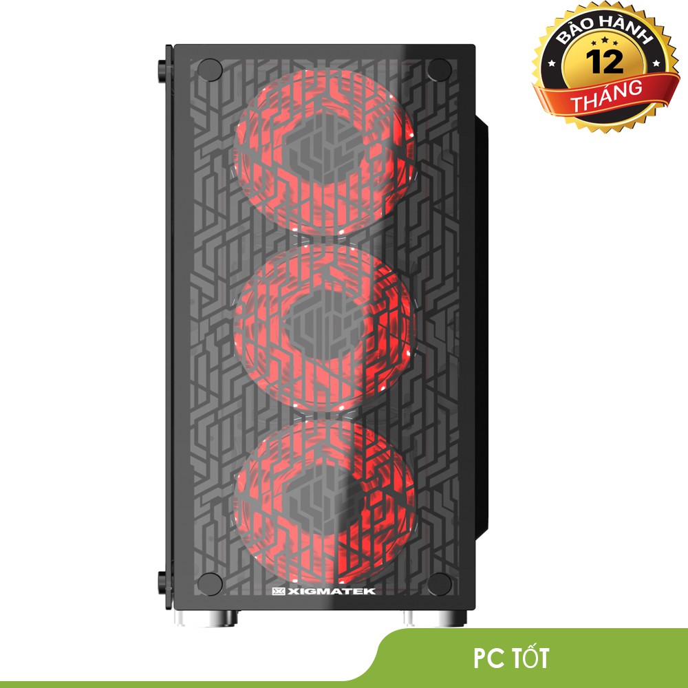 [Mã ELFLASH2 hoàn 10K xu đơn 20K] Vỏ case XIGMATEK NYX 3F (EN43057)-2 mặt kính cường lực ,3 fa | BigBuy360 - bigbuy360.vn