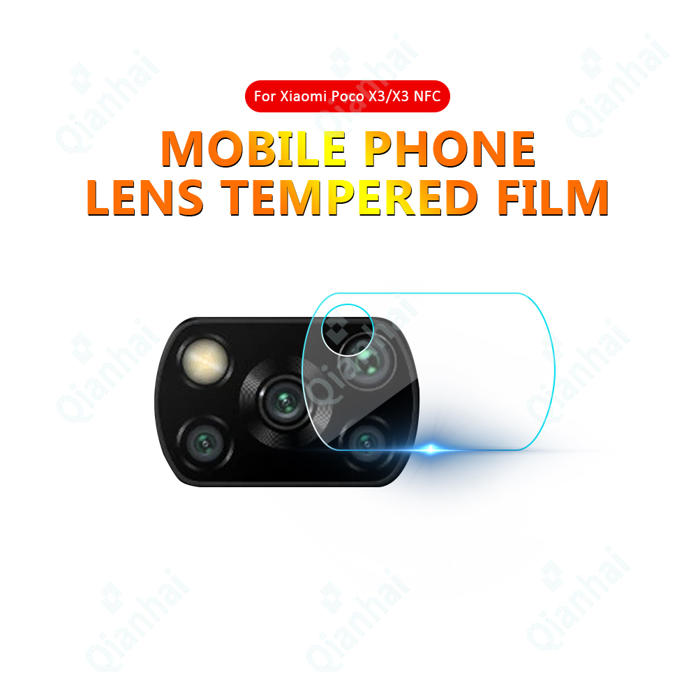 Kính cường lực bảo vệ ống kính camera cho điện thoại Xiaomi POCO 3 / X3 NFC chất lượng cao