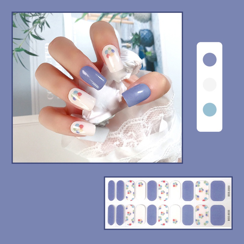 Bộ 20 Miếng Dán Gel Bảo Vệ Toàn Diện Chống Thấm Nước Dùng Trang Trí Móng Tay