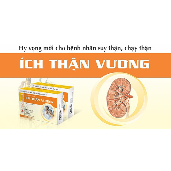 Ích Thận Vương - Hỗ trợ kiểm soát các triệu chứng và biến chứng của suy thận và bảo vệ thận (Hộp 30 viên)