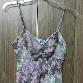 Đầm maxi Vera Wang hai dây hoa