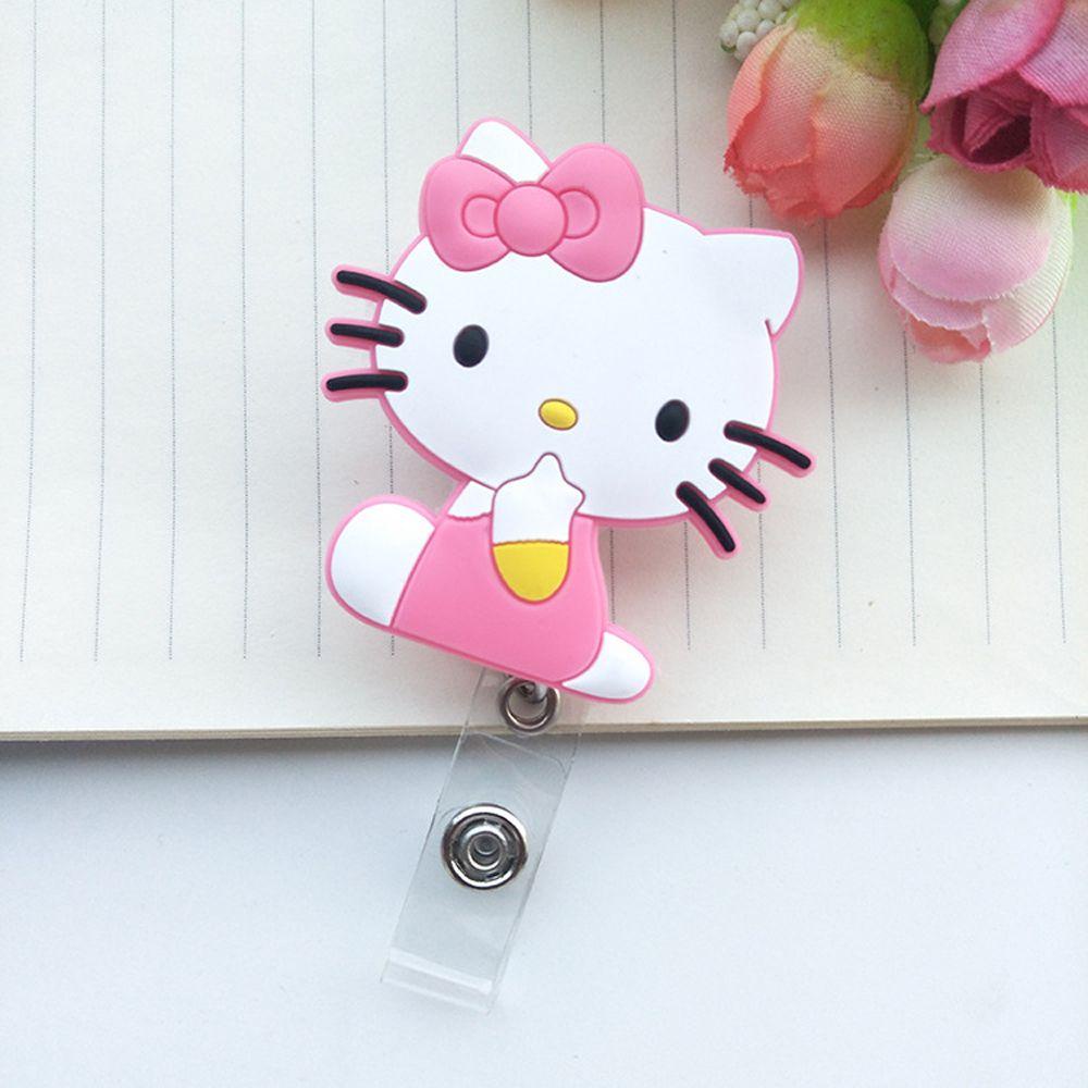 Giá Đỡ Thẻ Tên Bằng Silicon Có Thể Thu Gọn Hình Mèo / Pikachu / Luffy / Stitch / Bác Sĩ / Totoro