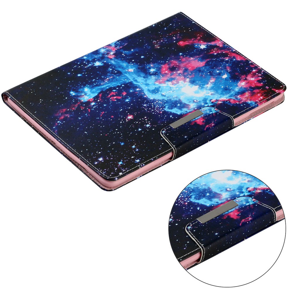 For Samsung Galaxy Tab A/A6 10.1 inch 2016 SM-T580 T585 Magnetic Pattern Leather Smart Wallet Case