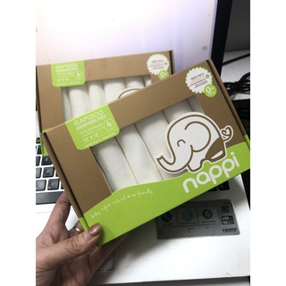 Khăn sữa Nappi chính hãng (hộp 6 cái khăn)