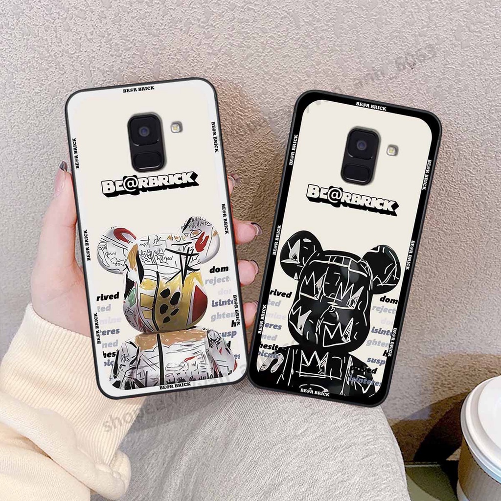 Ốp Samsung A8 2018 / A8 Plus / A8+ be@r brick mars thời trang, ốp lưng điện thoại viền dẻo siêu chất