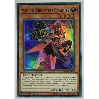 Thẻ bài yugioh - magical musketeer calamity - spwa-en020 - super rare