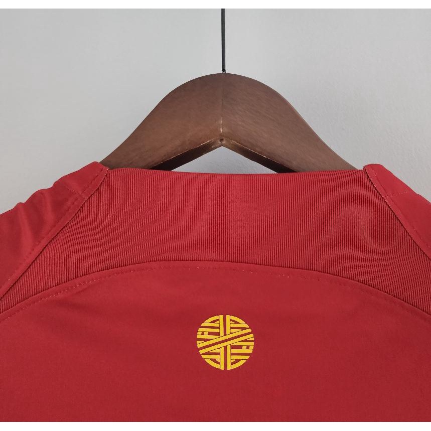 Áo Thun Đá Banh Màu Đỏ Cho Fan Hâm Mộ Portugal 2022