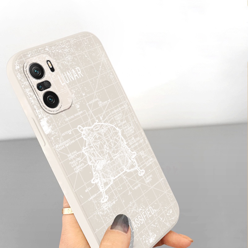 Ốp Điện Thoại Góc Vuông In Hình Vũ Trụ Cho Xiaomi Redmi Note 10 Pro 9S 9A POCO X3 NFC M3 Pro 5G