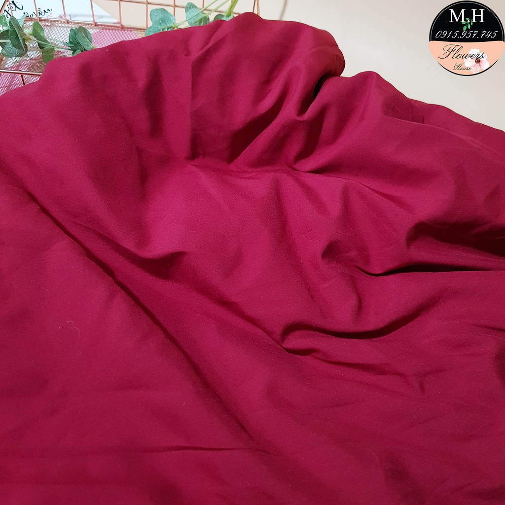 Vải lót váy áo màu đỏ đô, lụa giấy lót váy áo (100x150cm)