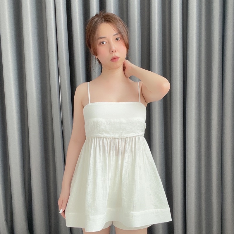 ÁO 2 DÂY TƠ HD PARIS DÁNG BABYDOLL RẤT XINH VNXK ĐẸP