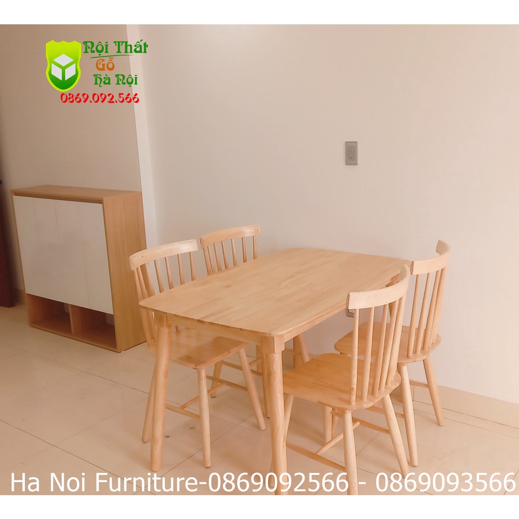 Bộ Bàn Ăn Ghế Song Tiện, Bộ Bàn Ăn 1m6, 6 Ghế và 1m2, 4 Ghế
