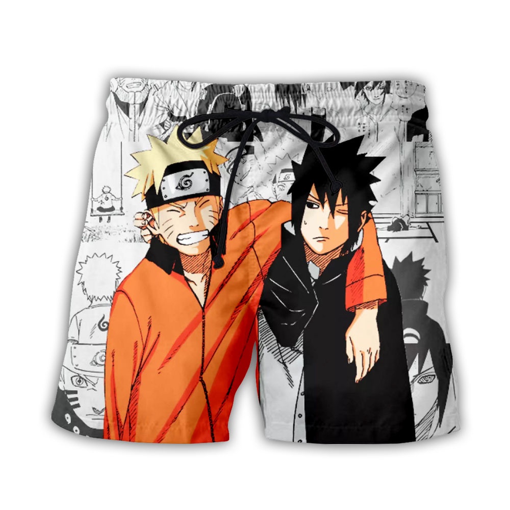 New Summer Beach Men Women Shorts 3D Printed Dragon Ball Naruto One Piece Fashion Casual Board Shorts Mens Short Pants