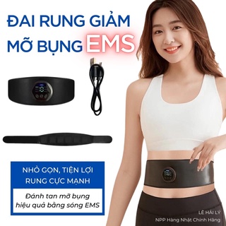 Đai Rung Giảm Mỡ Thon Gọn Bụng EMS Smart Slimming Belt Nhật Bản