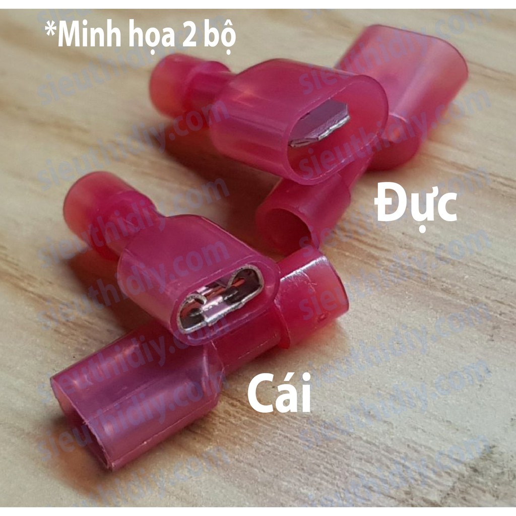 Bộ cốt cos 6.3mm 0.8x6.35 ép cos tròn (gói)