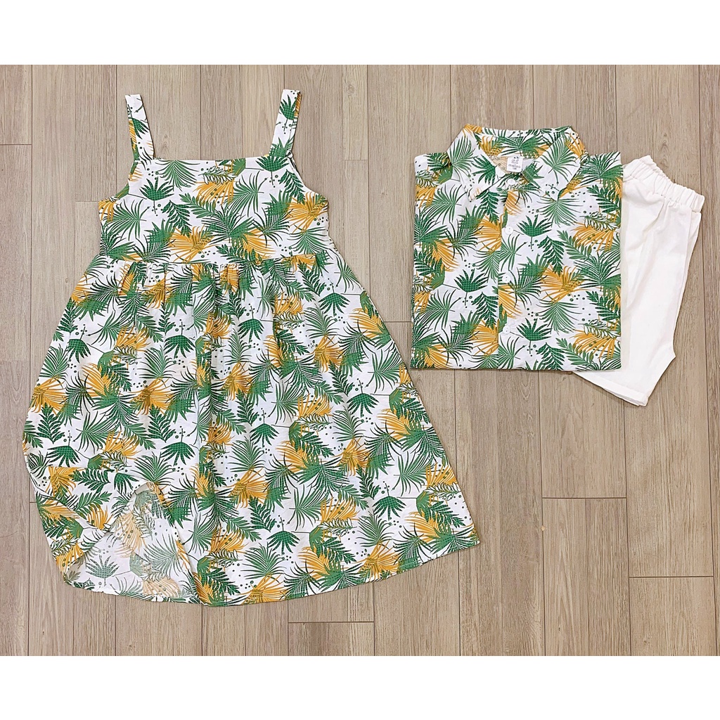 ĐẦM/SET BỘ VẢI ĐÔI SIÊU ĐÁNG YÊU CHO BÉ 13-37KG