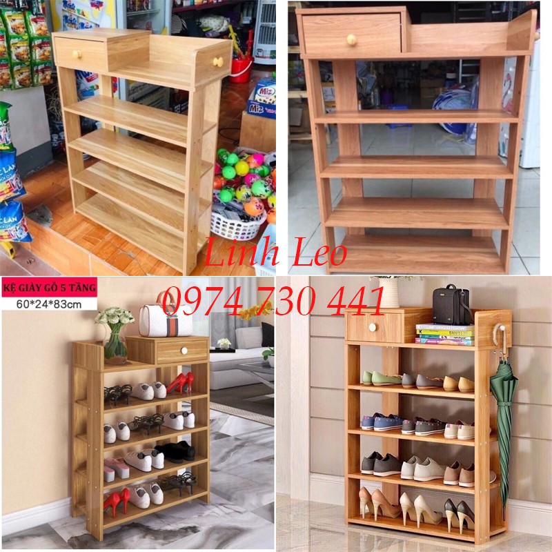 Giá để giày, Kệ giày gỗ 5 tầng