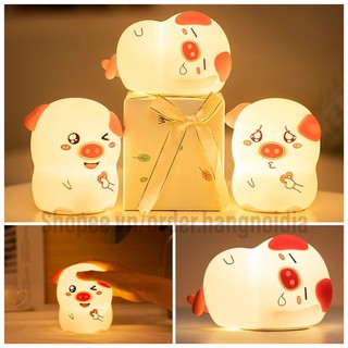 Đèn ngủ,đèn cảm ứng silicon cảm ứng có remote Wh-A09 - (Nhiều Mẫu)