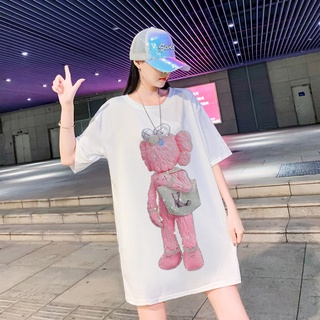 Áo Thun Đính Đá Kaws 2021 Unisex