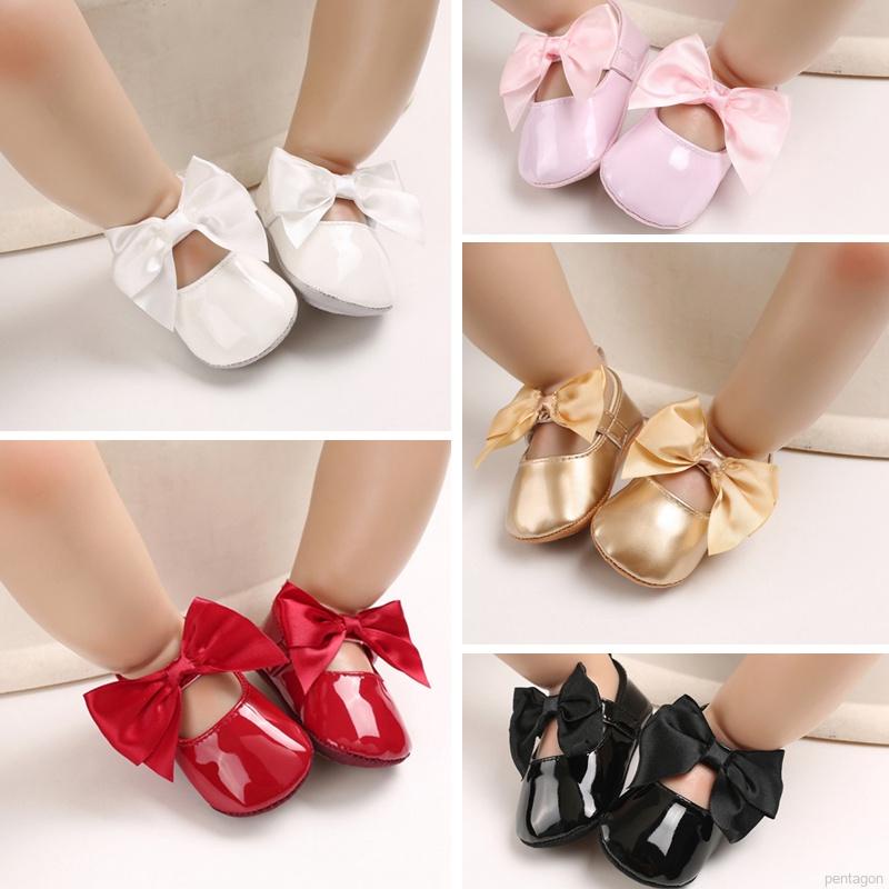Giày tập đi đế mềm chống trượt cho bé gái từ 0-18 tháng tuổi