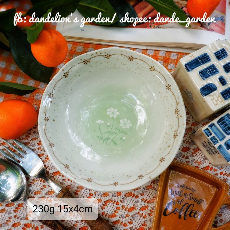 Tô nhỡ men hoa pastel xinh xắn