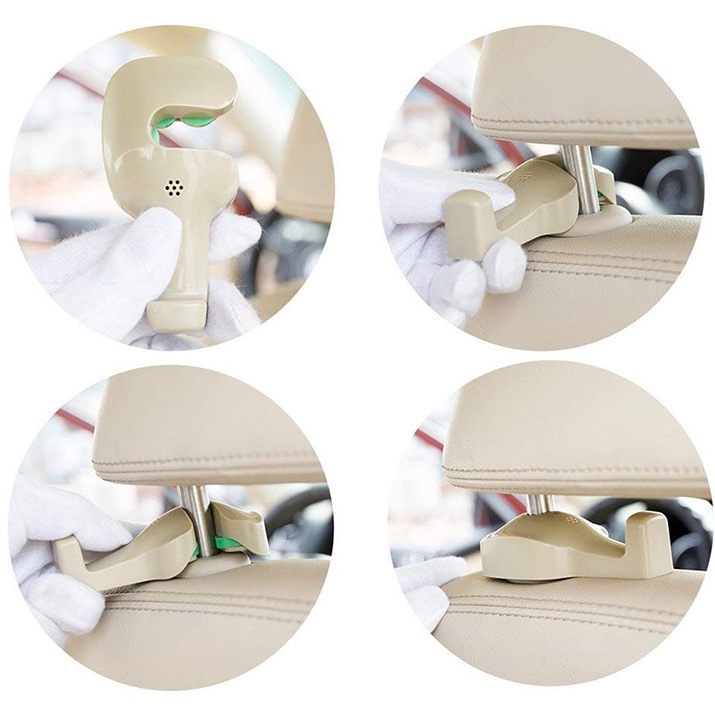 Bộ 2 Móc Treo Đồ Cao Cấp Sau Ghế Ô Tô - Móc treo sau ghế tiện dụng