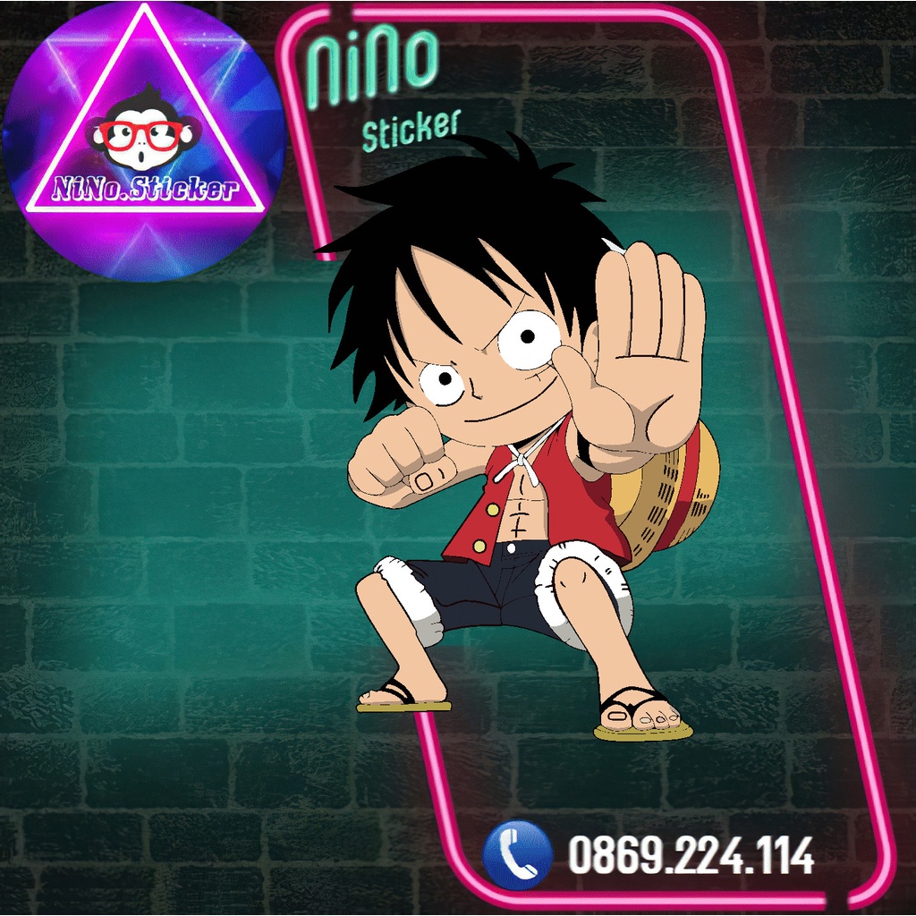 Hình Ủi Nhiệt - Decal - One Piece - Luffy
