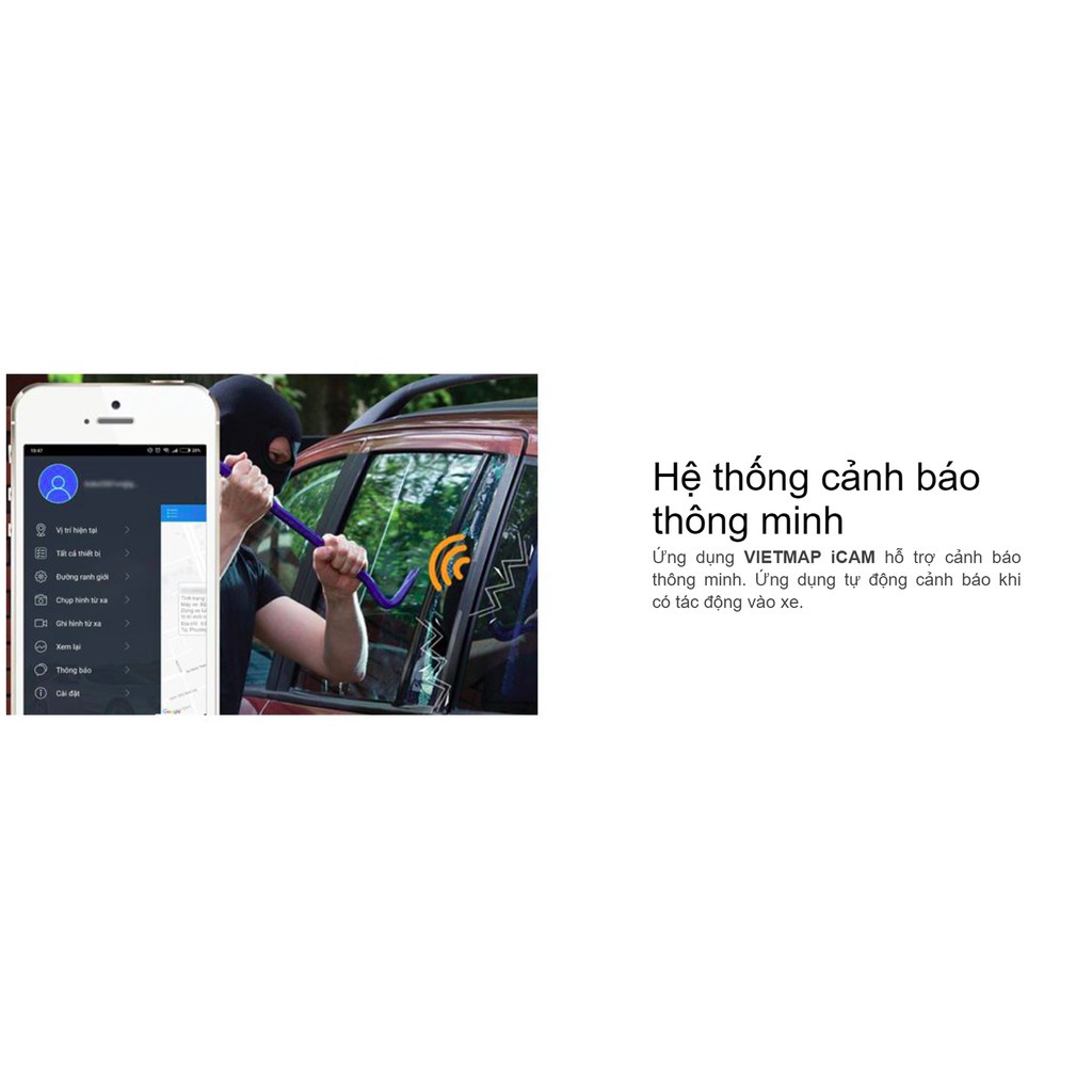 Vietmap Icam VM200- Camera Hành Trình Giám Sát Hành Trình- Truyền hình từ xa- Phát Wifi | BigBuy360 - bigbuy360.vn