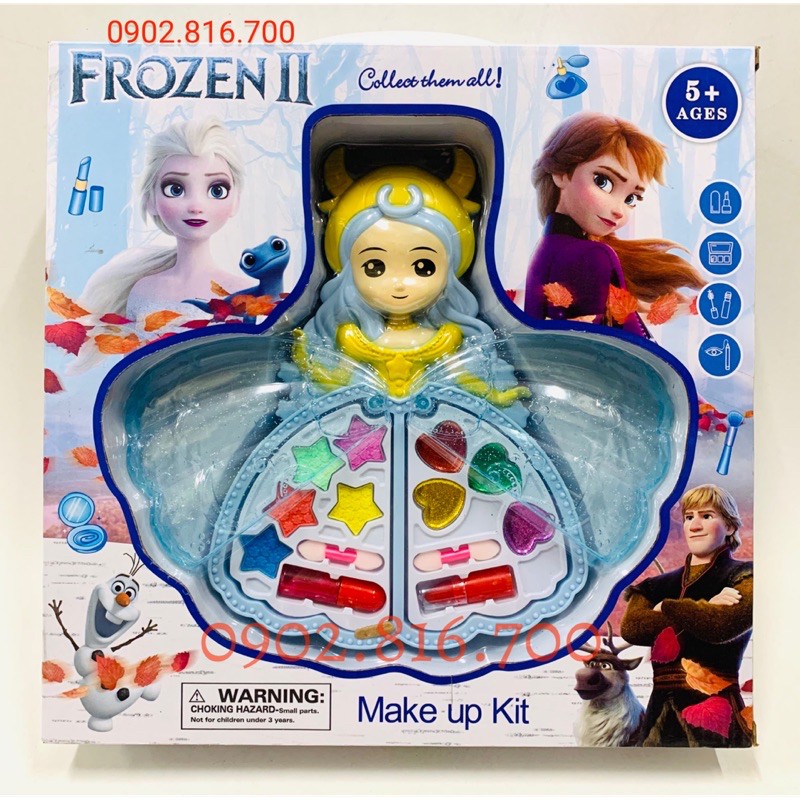 Hộp đồ chơi trang điểm thật cho bé hình búp bê Elsa nữ hoàng băng giá Frozen 30088