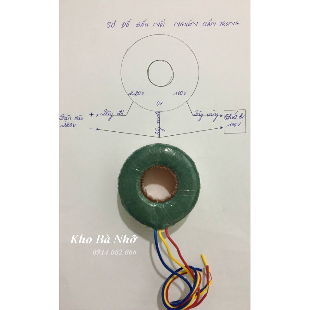 (150VA). Bộ đổi nguồn 220V sang 110V 150VA(135W) gắn trong cho quạt Nhật, lọc khí, Hút ẩm ... nguồn đồng xịn. Vitenda