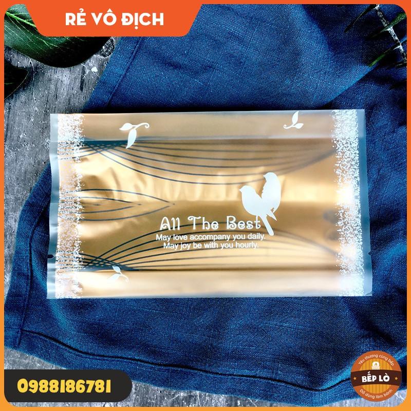 Túi đựng bánh trung thu Chim Hạnh Phúc loại 50gr 75gr 100gr 125gr - 1 set 100 túi