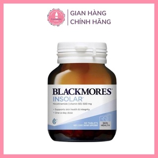 Viên Uống Backmores Insolar High Dose Vitamin B3 Chăm Sóc Da Tóc Móng Chắc Khỏe Hộp 60 Viên