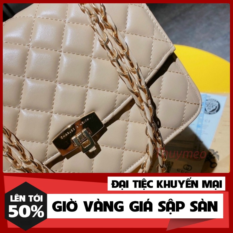 Túi CNK, Họa Tiết Quả Trám, Hàng Cao Cấp Full logo size 24cm có bảo hành