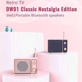 Loa Bluetooth Không Dây Dw01 3d Phong Cách Retro