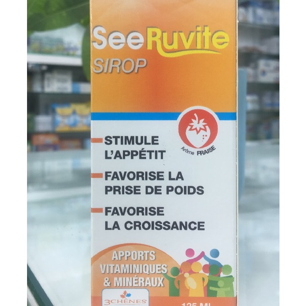 Siro SeeRuvite Bổ Sung Vitamin, Khoáng Chất, Kích Thích Ăn Ngon, Tăng Sức Đề Kháng Cho Trẻ 120ml - TP010