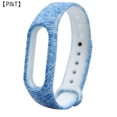 【P&amp;T】(Dây đồng hồ)9 Colors Wrist Strap for Xiaomi Mi Band 2 Silicone Replacement Wrist Strap  Bangle WristBand