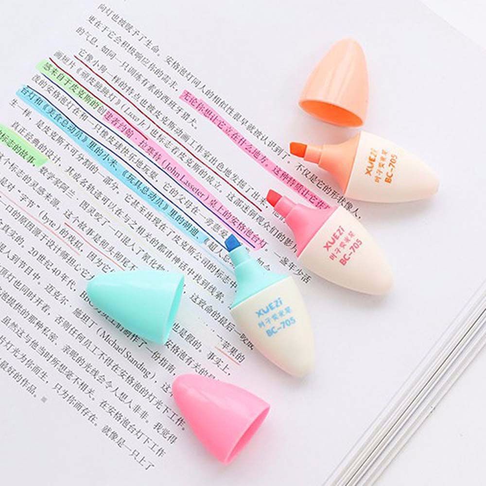 Set 6 Bút Dạ Quang Hình Cây Nấm Dễ Thương