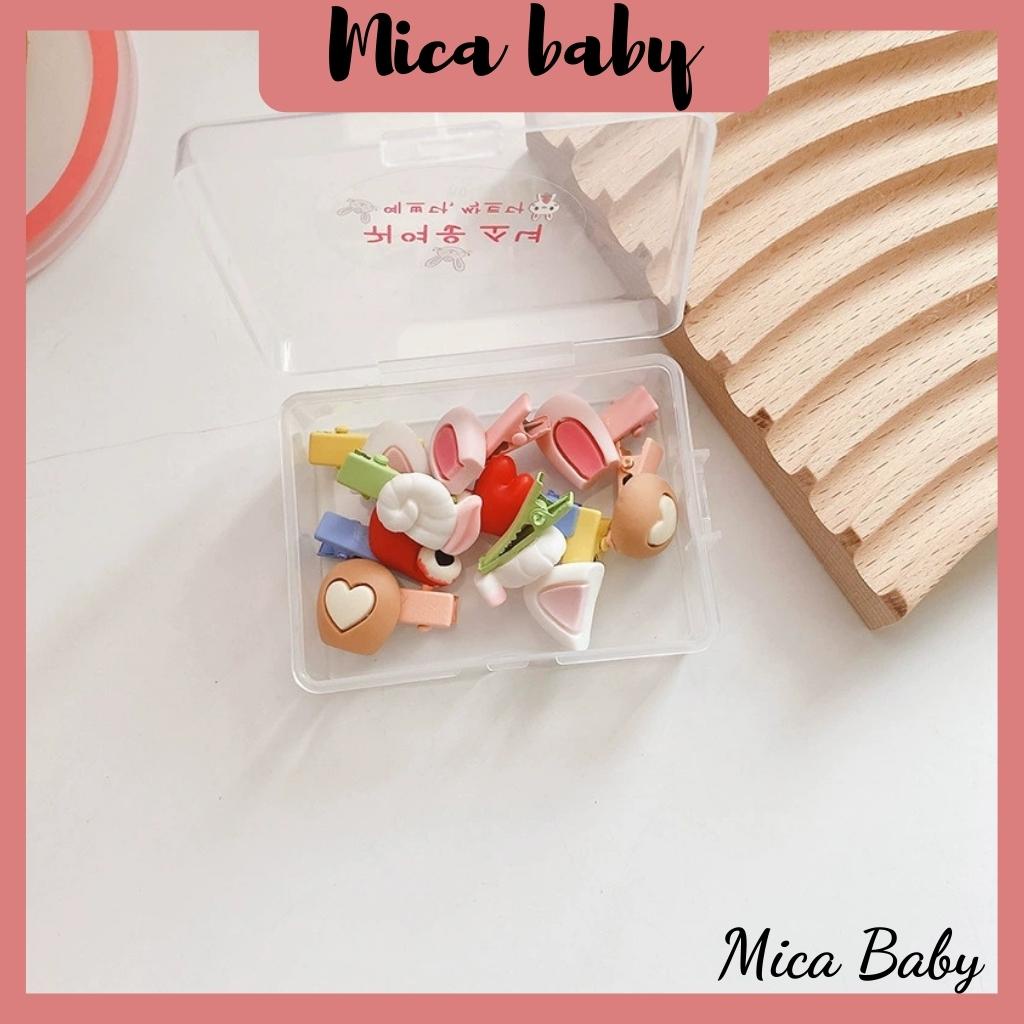 Set kẹp tóc cho bé hình động vật ngộ nghĩnh đáng yêu Mica baby KT19