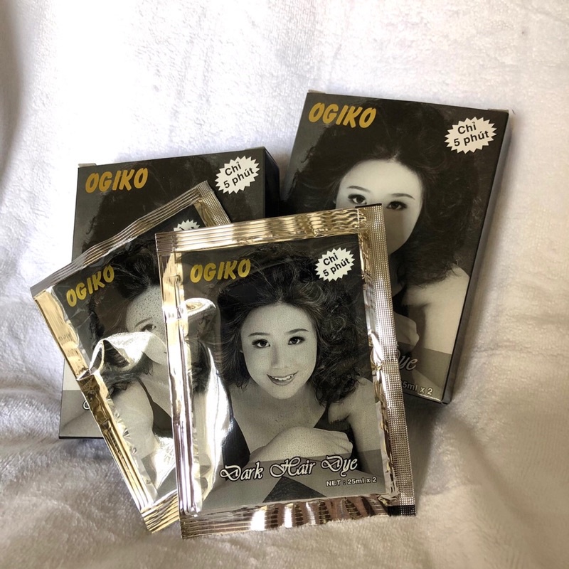 Nhuộm tóc đen phủ bạc OGIKO - Nhuộm đen giá rẻ