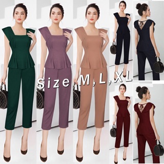 Kèm sp thật-Set nguyên bộ jum lửng cột dây sau lưng xinh xắn