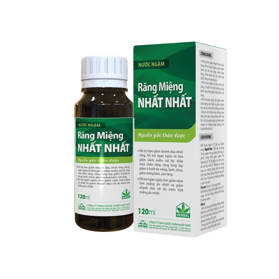 Nước Ngậm Răng Miệng Nhất Nhất - Lọ 120ml