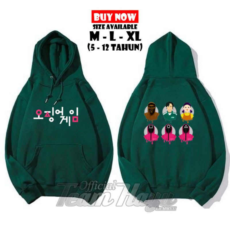 Áo khoác hoodie phong cách Game cho bé trai | Áo hoodie in hình con mực 020 | Hayu chính thức đội